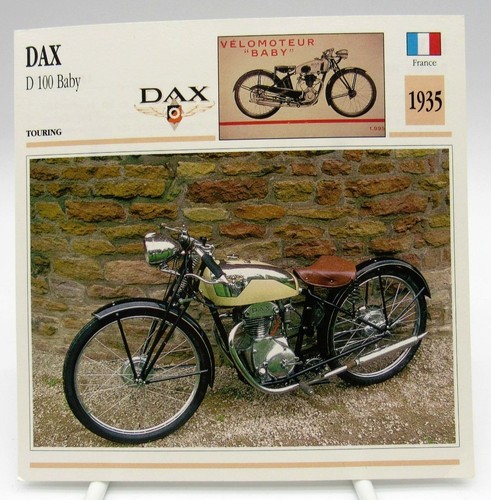 Scheda moto dax 100 baby - moto, d