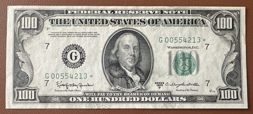 1950d 100 federal reserve - 1950d, $100