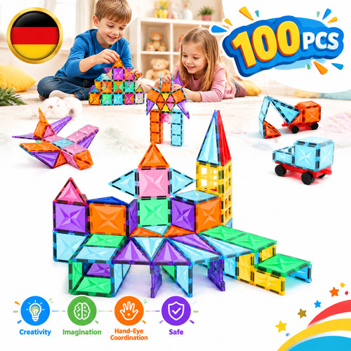 100 mattoncini magnetici - 100, pz